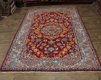 Mesmerizing Unique Handmade Najafabad Persian Area Rug Oriental Carpet 8'8X12'5