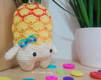 pineapple PIPPA lalylala / summer season / crochet / handmade / amigurumi