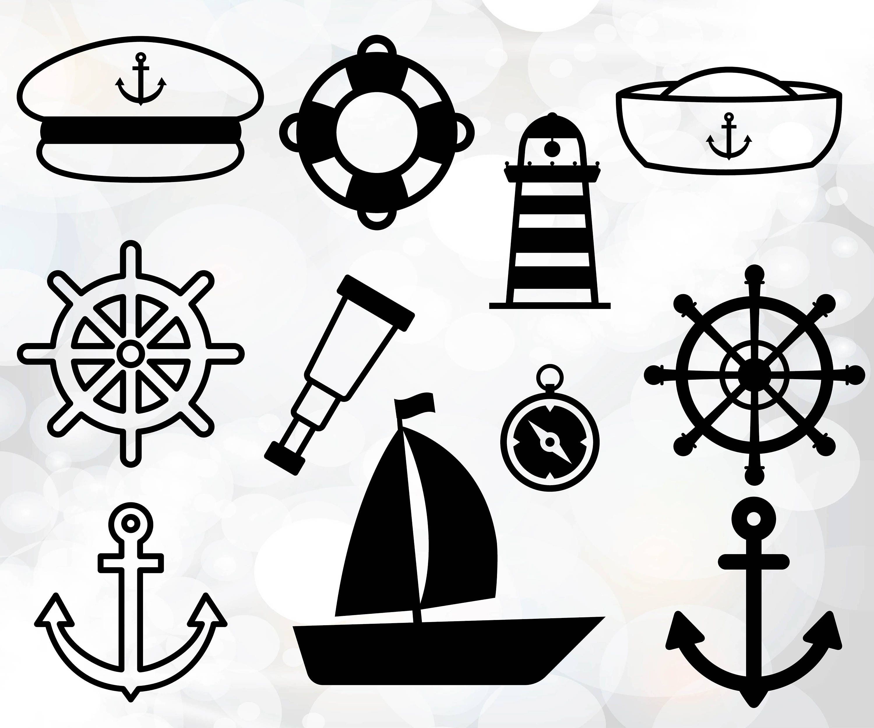 Download Nautical SVG files Nautical Silhouette svg files for Cricut