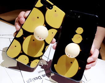3D Cute Silicone Squishy Kawaii ChickBack Cover For iPhone FreeShip US