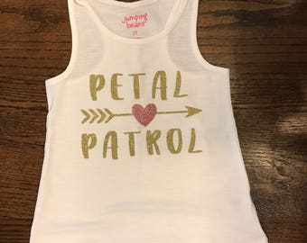 Petal Patrol Shirt, Flower Girl Shirt, Flower Girl Shirt, Weddibg Shirt, Bridal Party Shirt