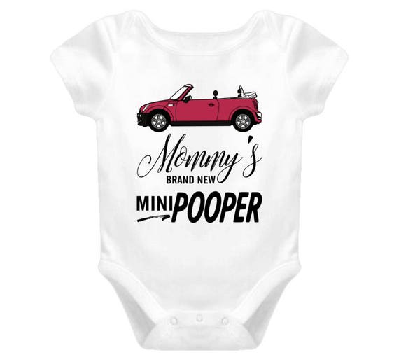 Mommy's Brand New Mini Pooper- Funny Baby Onesie -FunnyOnesie-Cute Baby Bodysuit-Cute Baby Onesie-Funny Baby Shower Gift - Mini Pooper Shirt