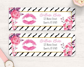 Lipsense Address Labels, Free Personalized, Lipsense Stickers, Senegence Sticker Label, Mailing Label, For Distributors