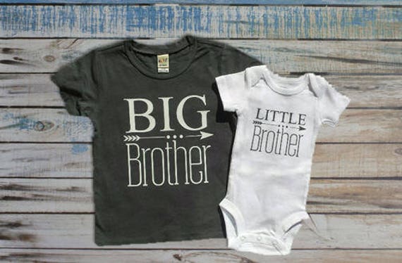 Big Brother/ Little sibling set Big Brother shirt / little
