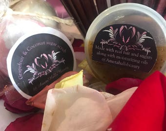 Ggreap fuit and coconut exfoliating sugar scrub