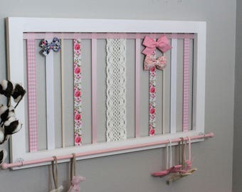 Baby Girl Gift Hair Bow Holder Baby Bow Holder Girl Baby Shower Gift Baby girl nursery decor Frame Bow Holder Headband Holder