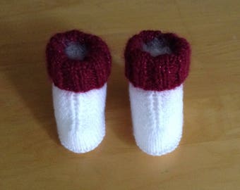 Baby Booties for 3-9 months / Hand Knitted Baby Boots