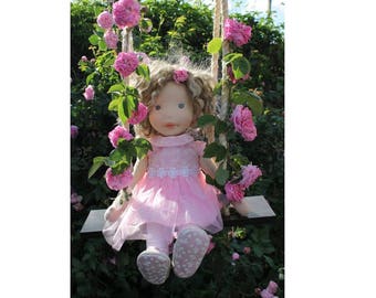 Waldorf,Waldorf doll,doll Rose,organic waldorf doll,natural materials
