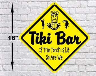 Tiki bar signs | Etsy