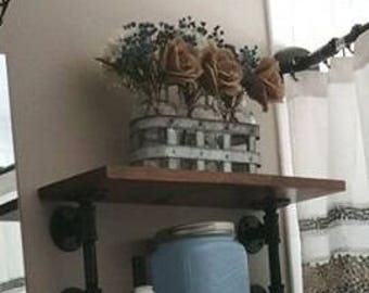 Steampunk Bookcase/Farmhouse Bookcase/Industrial Bookcase/Plumbing Pipe Bookcase/Farmhouse Shelf/Pipe Shelf/Pipe Shelves (2 shelves)