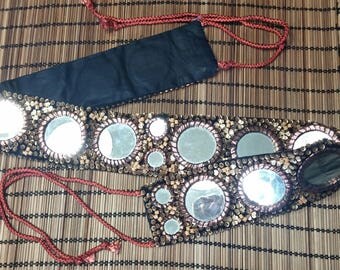 Beaded Mirror Gypsy Bohemian Belly Dance Belt