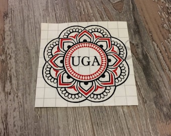 Targa Universitaria University Of Georgia Bulldogs – Telaio In Metallo Nero Cromato