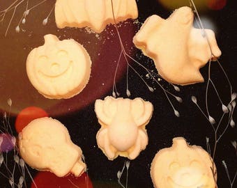 Halloween Bath Bombs- Pumpkin Spice- Pumpkin- Spider- Skull- Ghost- Bat- Jack O Lantern- Ghoul- Halloween Bath Bomb Set- Pumkin Spice Bath