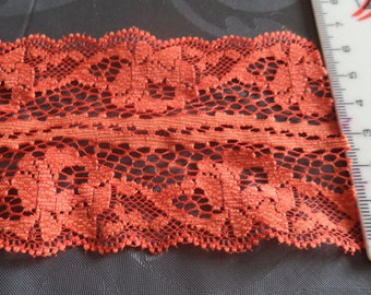 lace orange width 7 cm of superb quality new