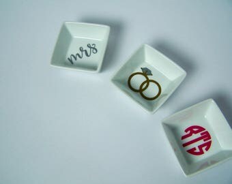 Ring Dish| Engagement Ring Dish| Jewelry Holder| Engagement Gift| Bridal Shower Gift