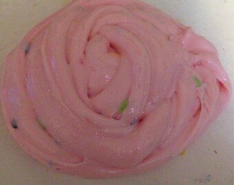 Scented Cotton Candy Fluffy Cream Cheese Slime (Medium, Pink)