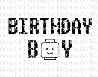 Lego birthday boy svg - Lego birthday decorations - Birthday boy - Birthday svg - Birthday boy cut files