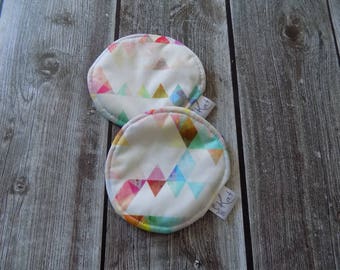 Washable nursing pads, Maternity, Reusable Breasts pads, Triangles