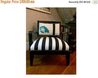 ON SALE Wonder Woman pop-art armchair mid-century art deco chair
