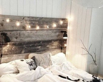 Barn wood Bed Head board reclaimed wood HUGE SALE 50% off our normal price.. Amish style Free USA Shipping