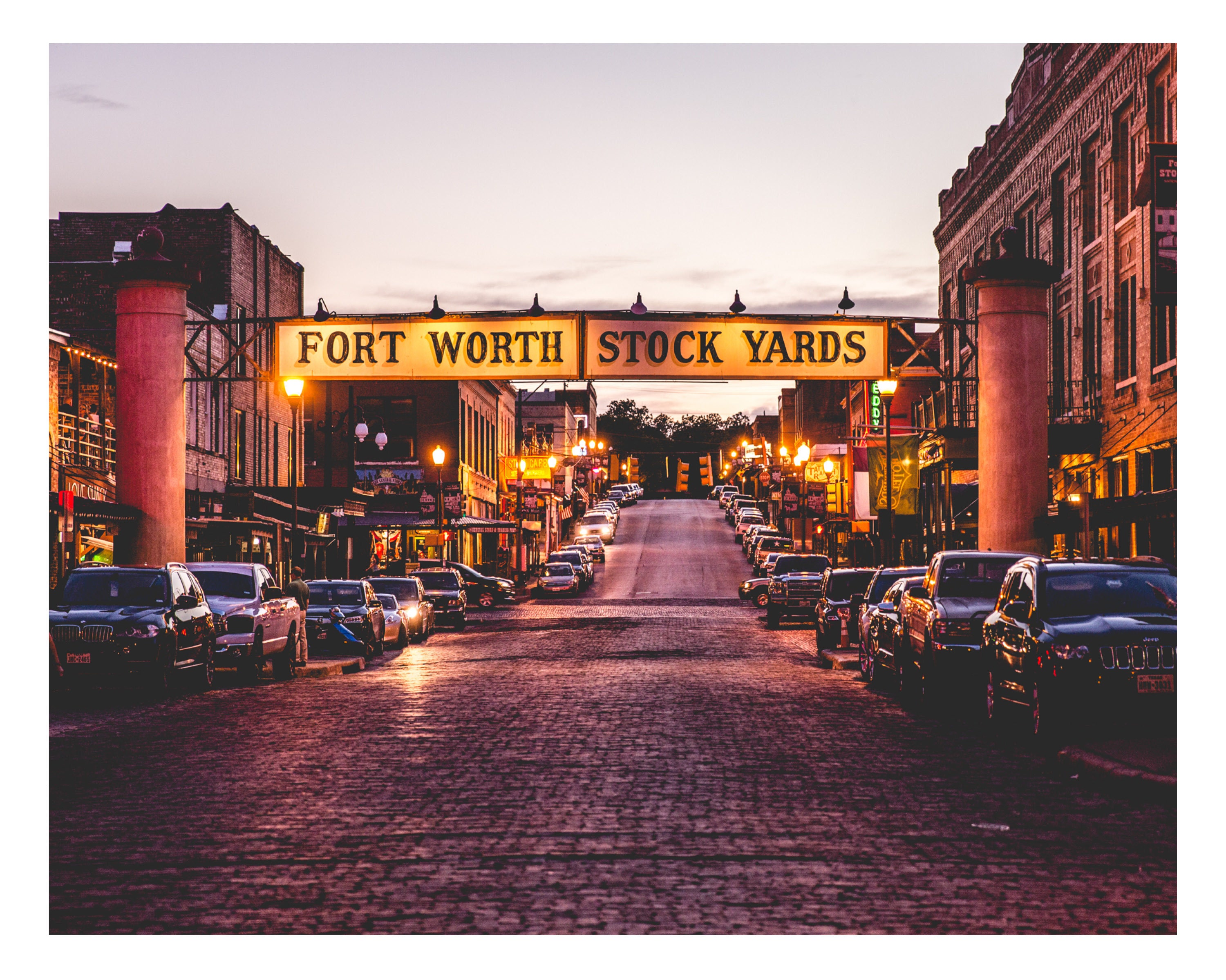 Fort Worth Stockyards Fort Worth Texas Fine Art Matte