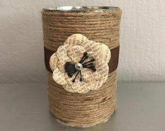 Shabby Country Chic Candle Holder