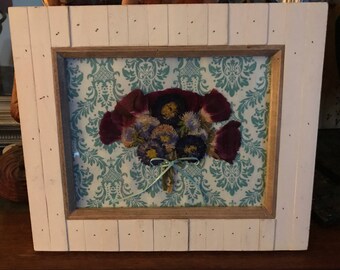 Framed dried flowers | Etsy