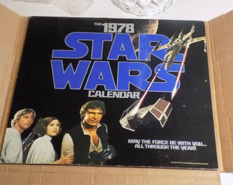 STAR WARS Calendar - 1978 - Original - Use this coupon code at checkout for 25% off: NICKZ6151C