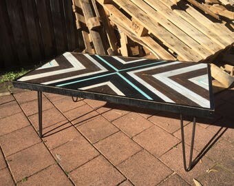 Coffee Table – ‘Parity’ - Geometric Wood Art Table