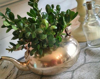 Antique brass pitcher~decorative solid brass pitcher~small antique pitcher