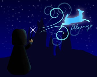Always - Harry Potter - Severus Snape - Art Print
