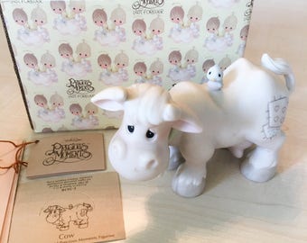 Vintage Precious Moments Cow Figurine E-5638