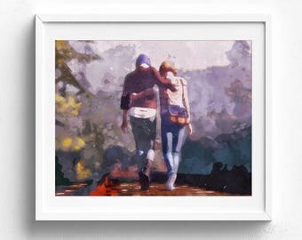 Life Is Strange, video game poster, video game art, gamer gift, boys room poster, kids room poster, gifts for gamers, bedroom poster, games