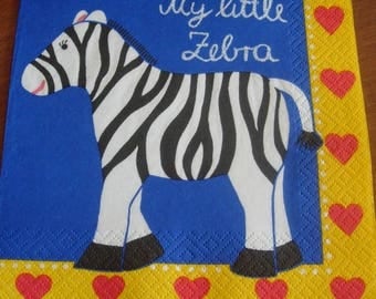 My little zebra paper towel