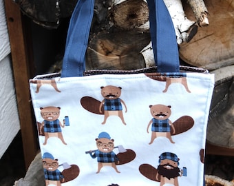 Insulated Lunch Bag Blue Burley Beavers