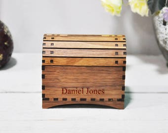 Personalised Wooden Treasure Chest Money Box