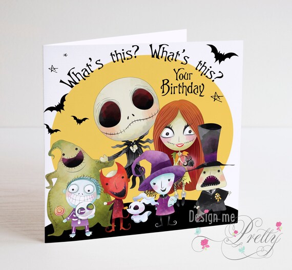 Nightmare Before Christmas Birthday Card Nightmare Before Christmas Birthday Card