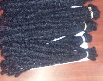 100% Human Hair dreadlocks extensions Natural 10locs a pack 10" to 20" long