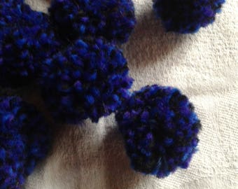 tassels Handmade wool hand diameter 3.5 cm