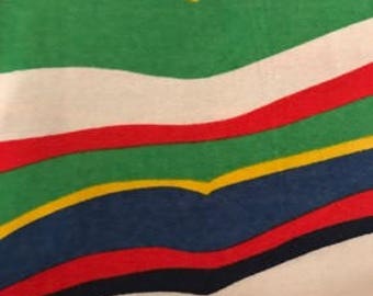 Multicolor Stripe - Cotton Fabric - Vintage