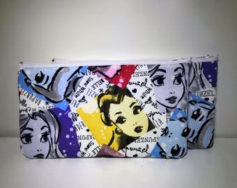 Disney Princess Cosmetic Bag | Zipper Pouch | Toiletry Bag | Pencil Case | Gifts for Her | Makeup Bag
