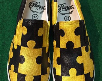 Unique Hand Painted Art Unisex Custom Canvas Vans Toms Shoes. All Sizes! Waterproof paint