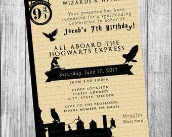 Harry Potter Invitation