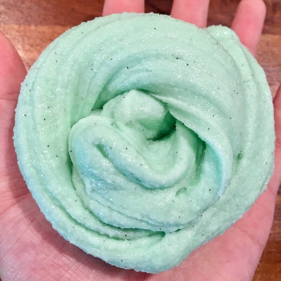 Mint chocolate ice cream cloud creme slime