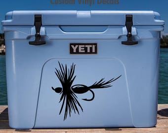 Fly Fishing Skull With Rods Decal – EZSTIK 2328 – 6 Rods & Bait Theme