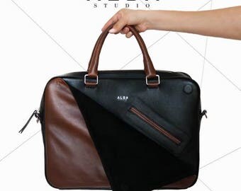 Barcelona leather Briefcase