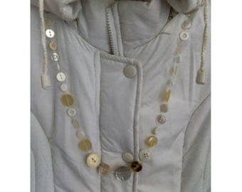 Buttons by white buttons BAGART necklace necklace