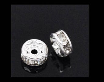 Set of 5 shiny rhinestones separators
