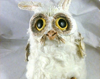 P'titeChose fluffy white OWL.