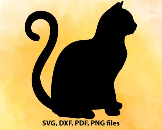 Cat DXF Cats Silhouette Cats SVG File Cat Cut File Cat